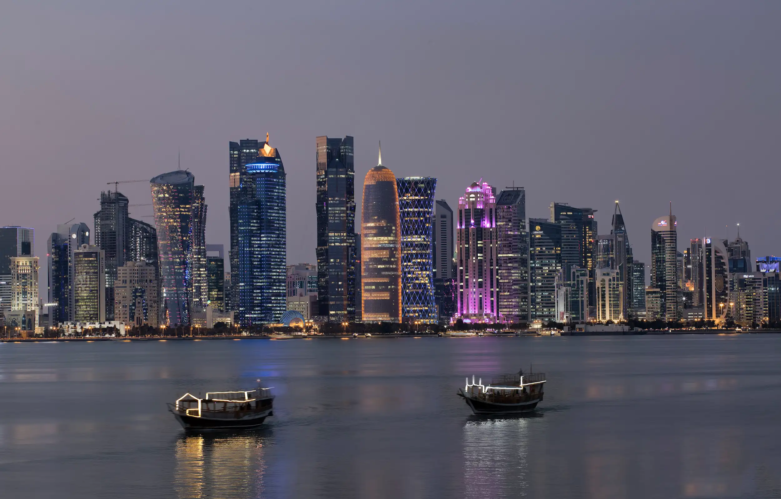 Doha skyline overlooking the Corniche